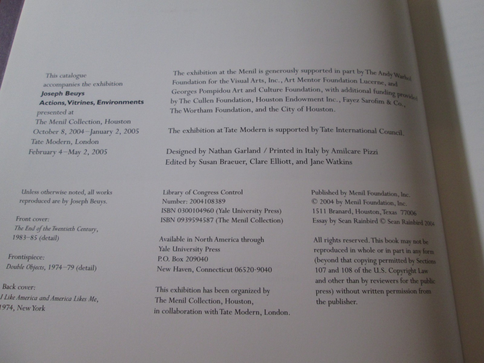 Joseph Beuys: Actions, Vitrines, Environments by Mark Rosenthal Hardcover