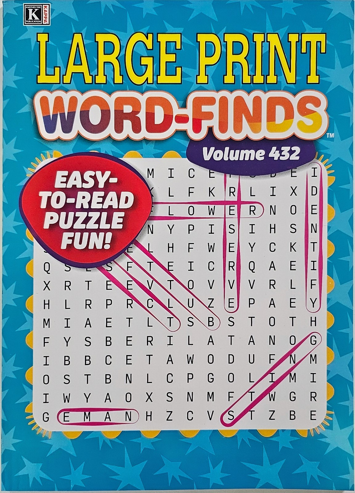 5 Large Print Word-Finds Puzzle Books Kappa Games Vol #428-434 ~ Search,Hunt NEW