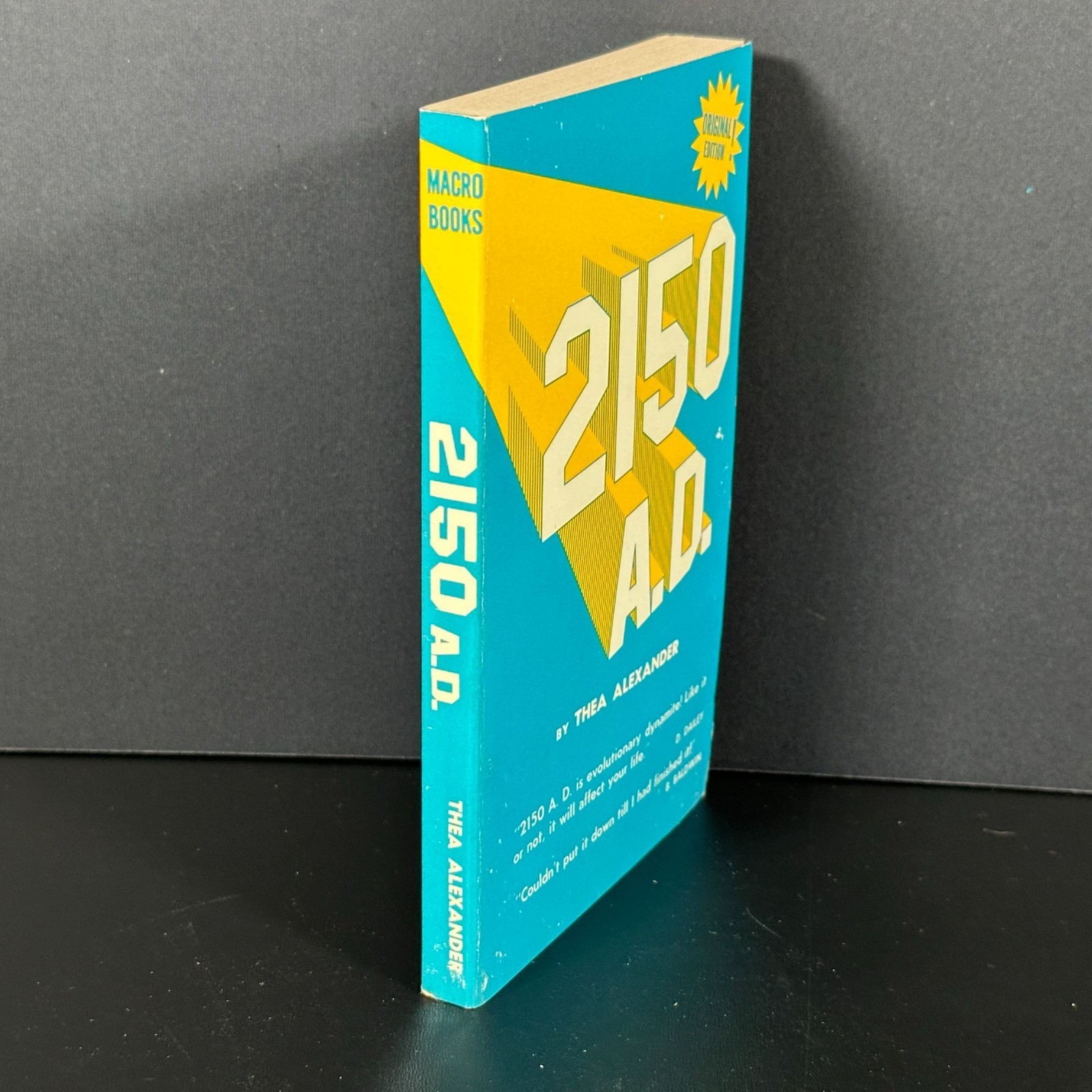 Vintage 1971 Original Edition 2150 A.D. by Thea Alexander Paperback Future Novel