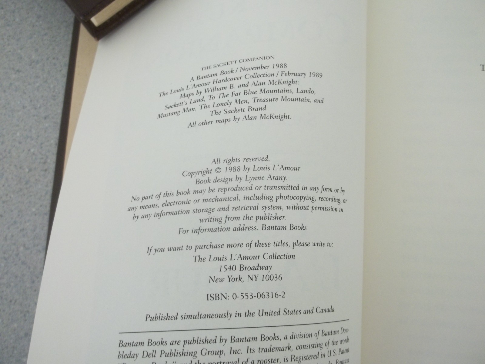 Louis Lamour Collection The Sackett Companion, The Sackett Brand, Jubal Sackett
