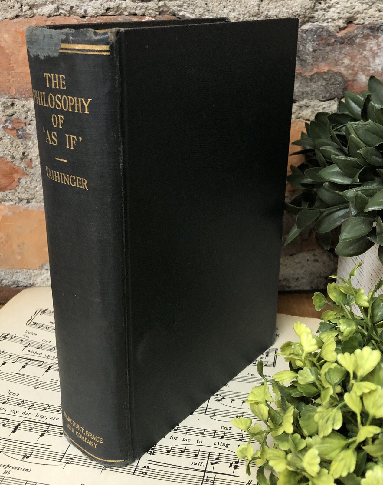 Vintage Psychology Book – Philosophy of As If – by Ogden 1920’s Positivism