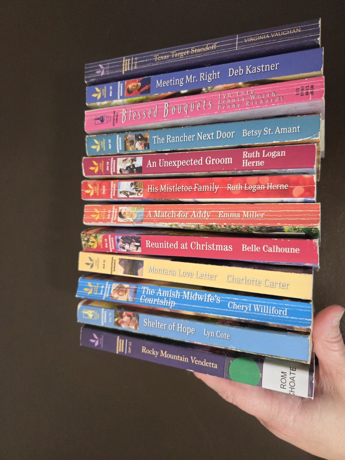 Love Inspired books LOT OF 12 Paperbacks christian romance mixed See Description