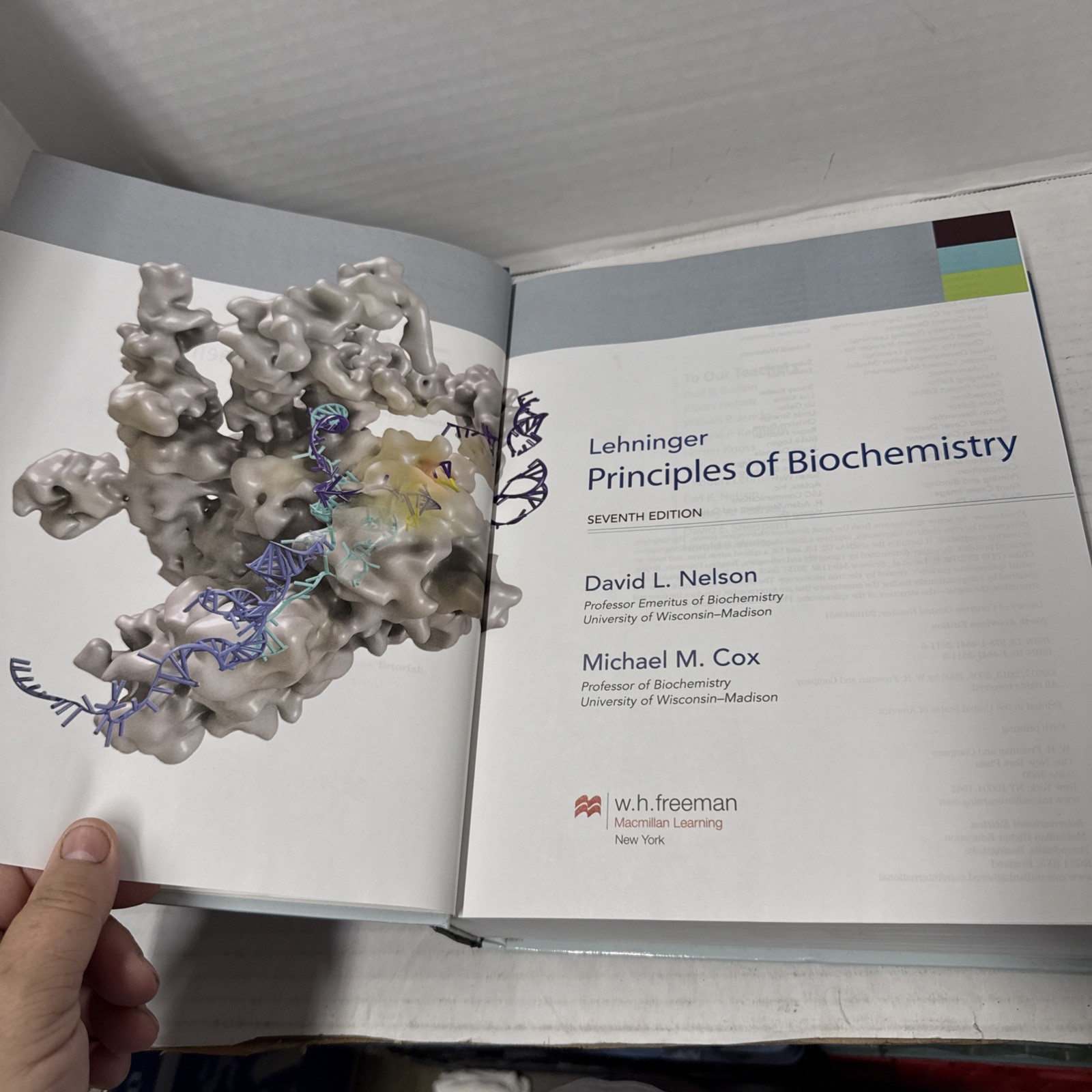 Lehninger Principles of Biochemistry Nelson Cox 2017 Seventh Ed First Printing