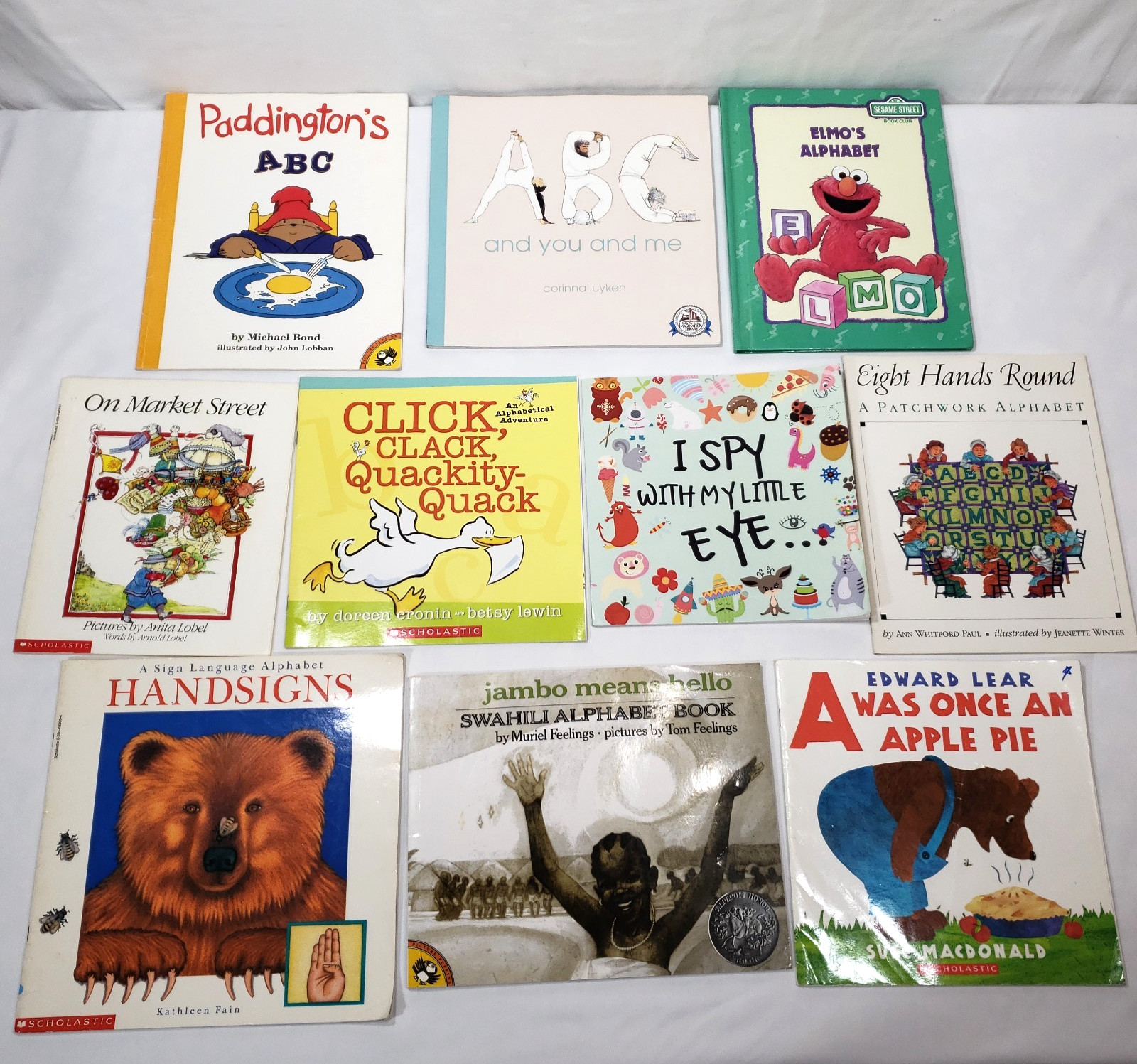 Kids Alphabet Books Lot Of 10 The ABCs Phonics Preschool Classroom Homeschool