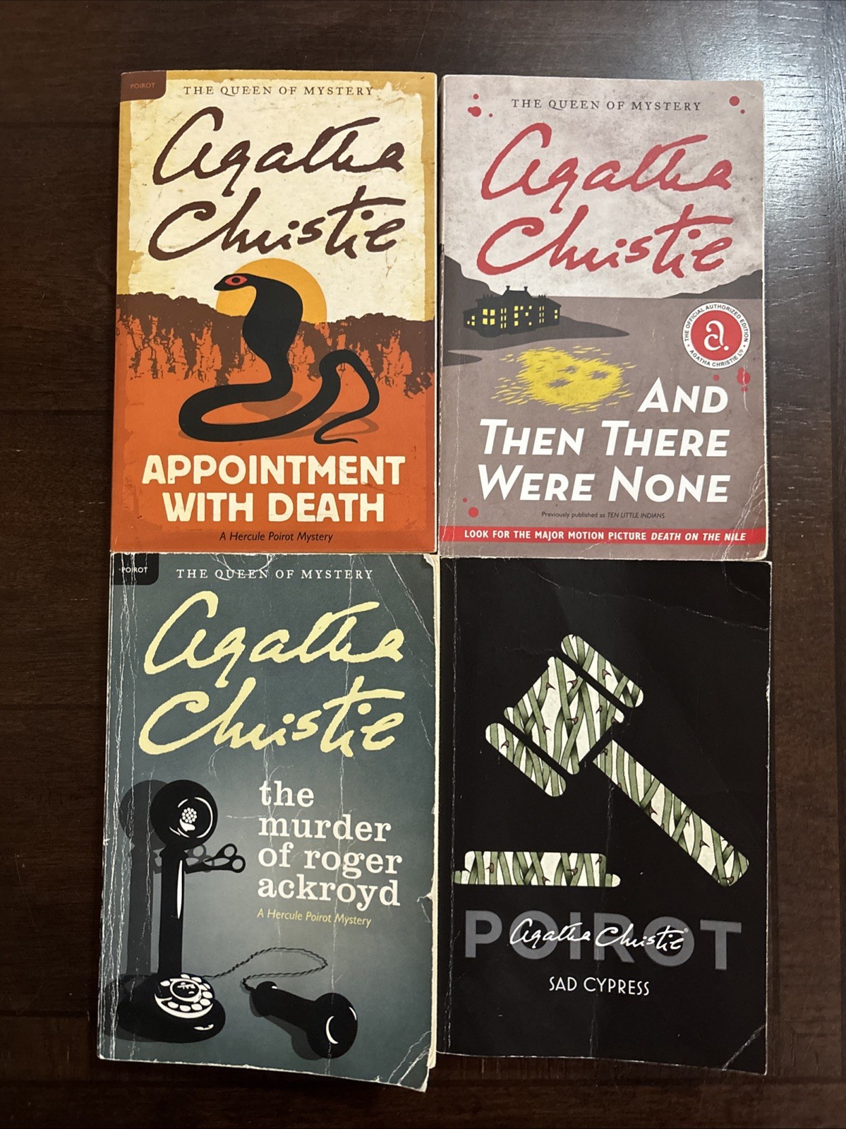 Lot 25 Agatha Christie Trade Paperbacks William Morrow Reprints Hercule Poirot