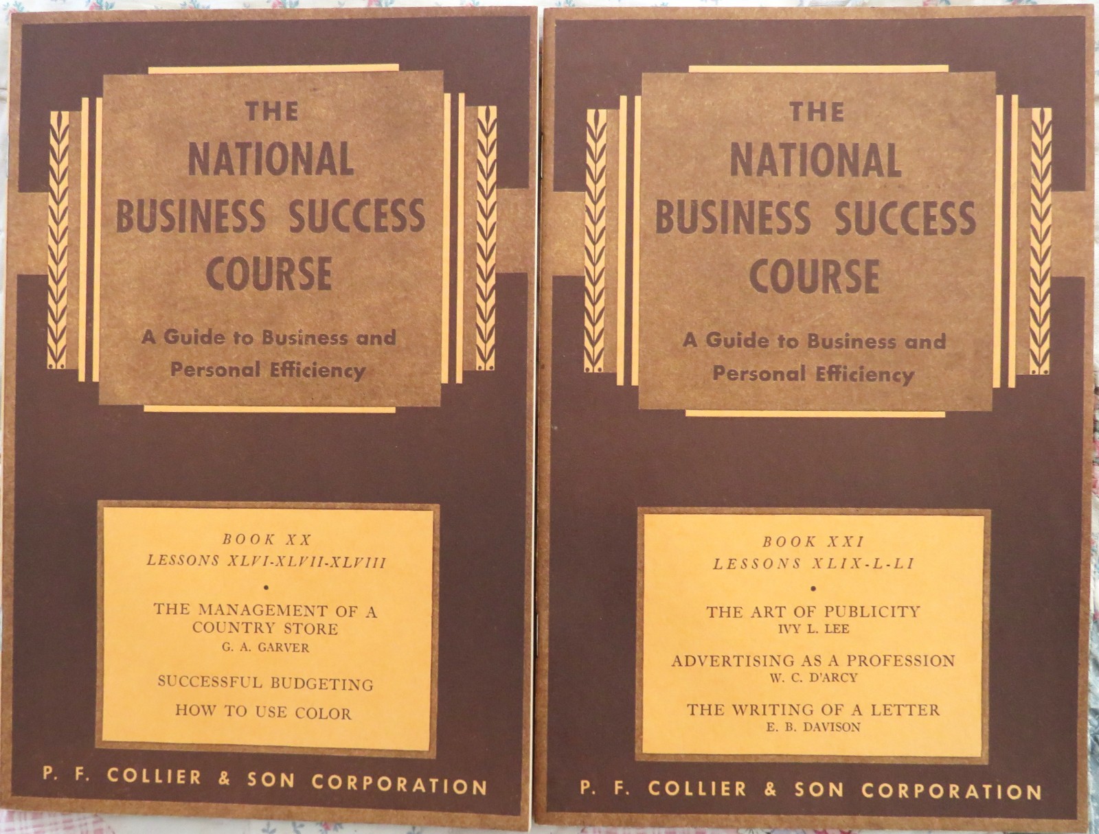 Vintage 1935 National Business Success Course~Guide 2 Personal Efficiency 22 Vol