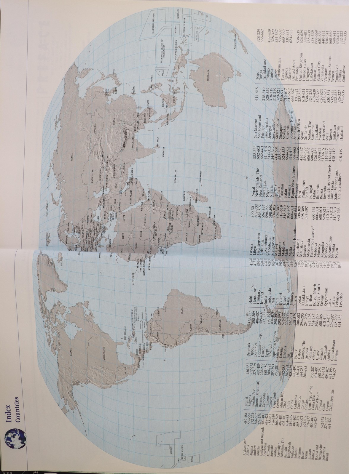 The 21st Century World Atlas🌎Trinity Press Large HC 2000 Illustrated Maps Italy