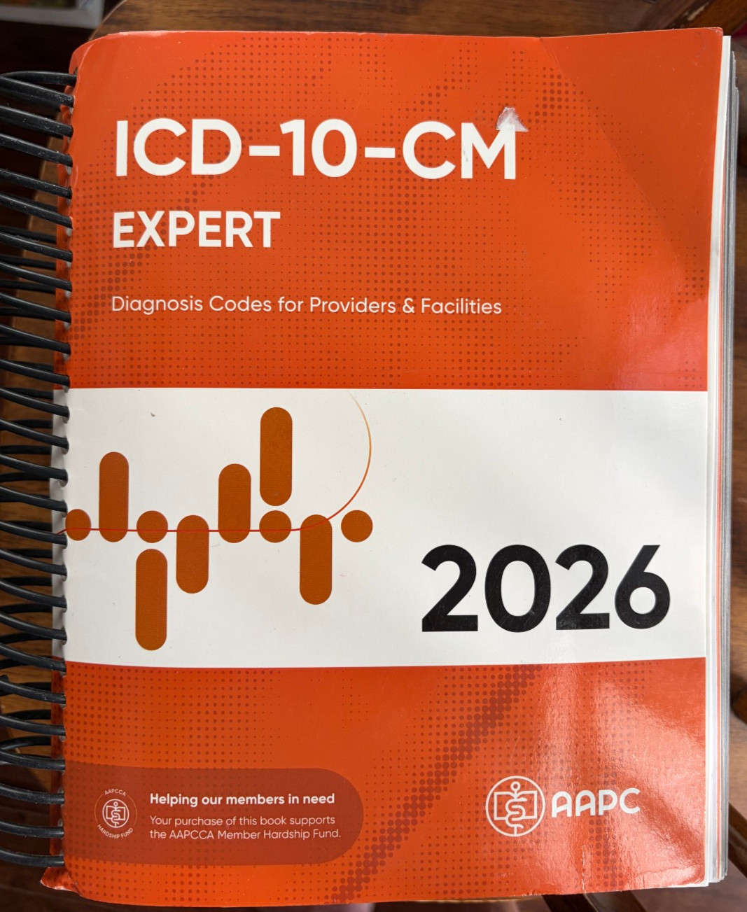 ICD-10-CM Code Book 2026 Spiral-bound Clean Pages