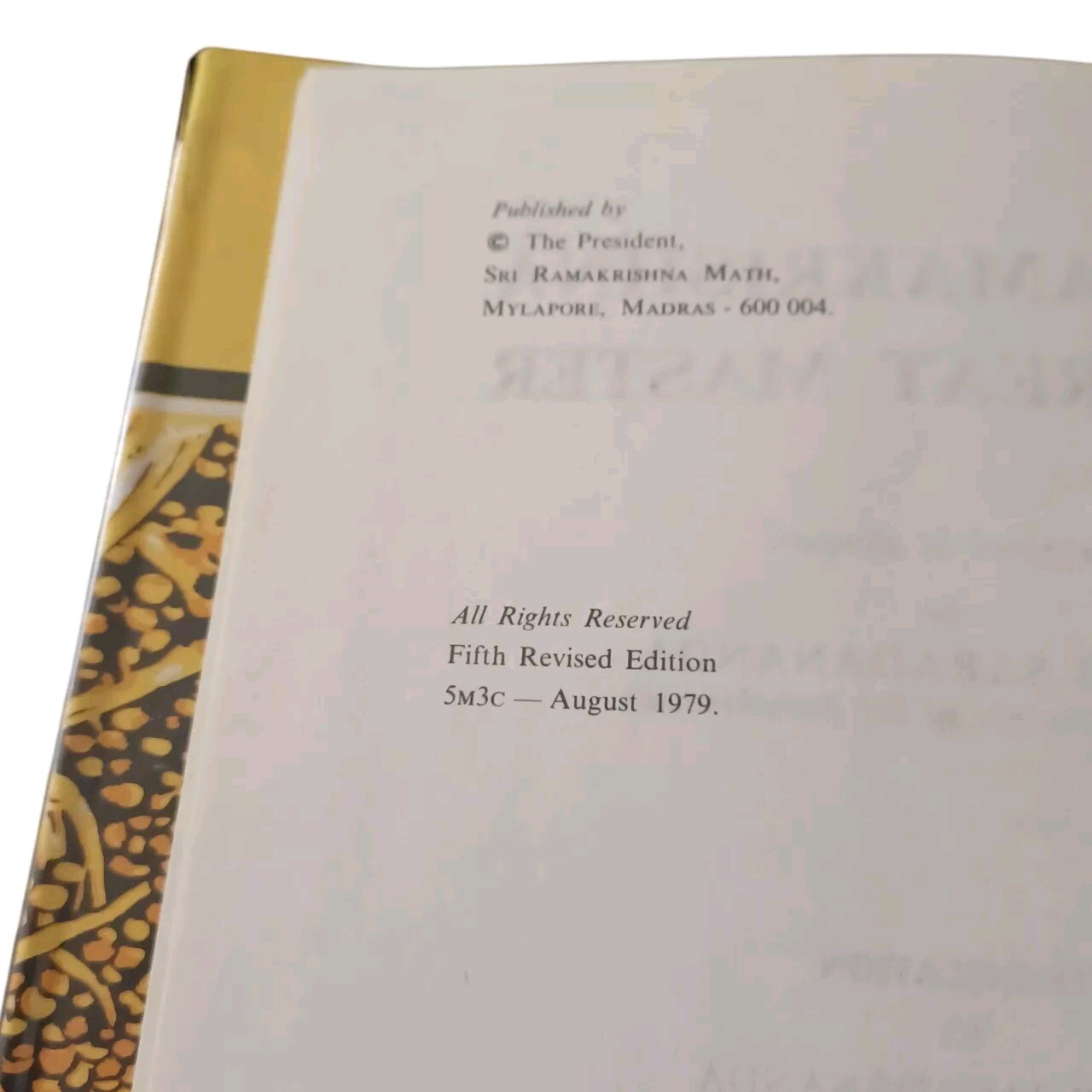 Sri Ramakrishna The Great Master by Swami Saradananda HCDJ 5th Revised Ed