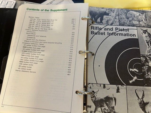 Vintage 1971 SIERRA BULLETS RELOADING MANUAL 350 pages + supplement (200 pg)