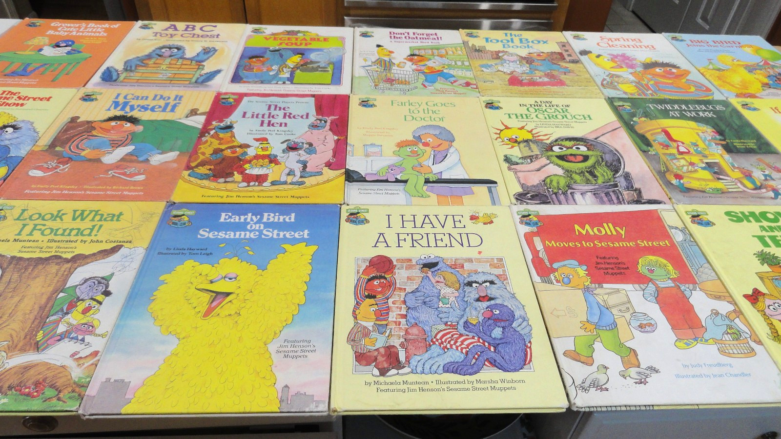 Sesame Street Book Club 1980’s Set of 26 Books See Below for Titles & Condition