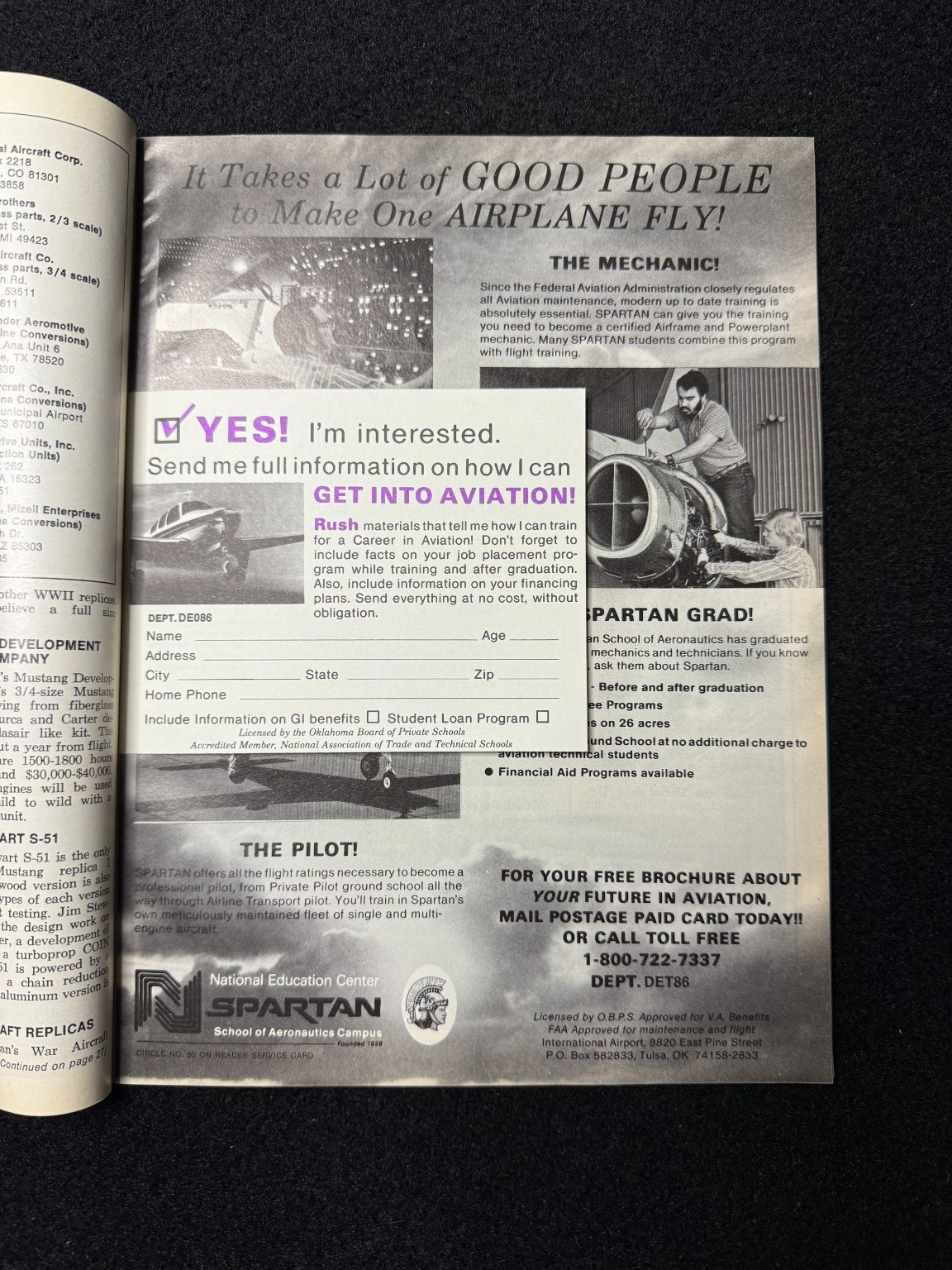 Air Progress Magazine August 1986 F/A-18 Hornet Cheyenne 400LS NASA Aircraft