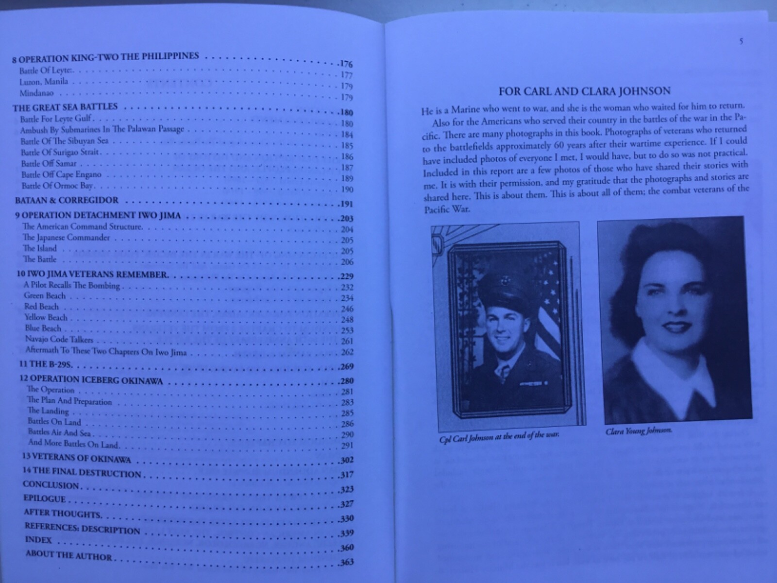 Pain & Purpose In the Pacific: True Reports Of War Richard Carl Bright Iwo Jima