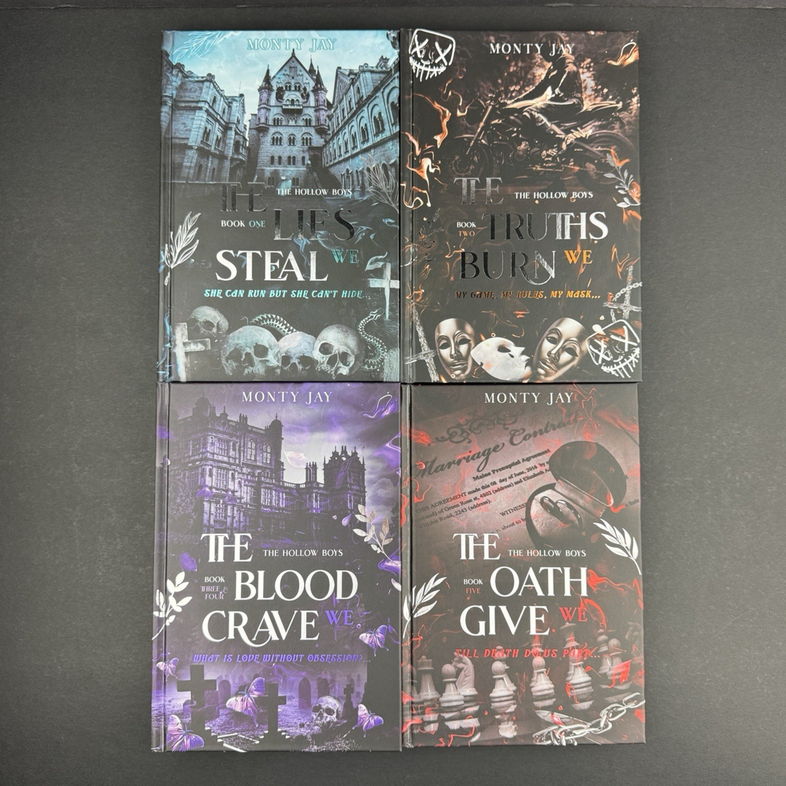 Twisted Fiction Monty Jay Hollow Boys Special Edition 4 Hardcover Book Set New
