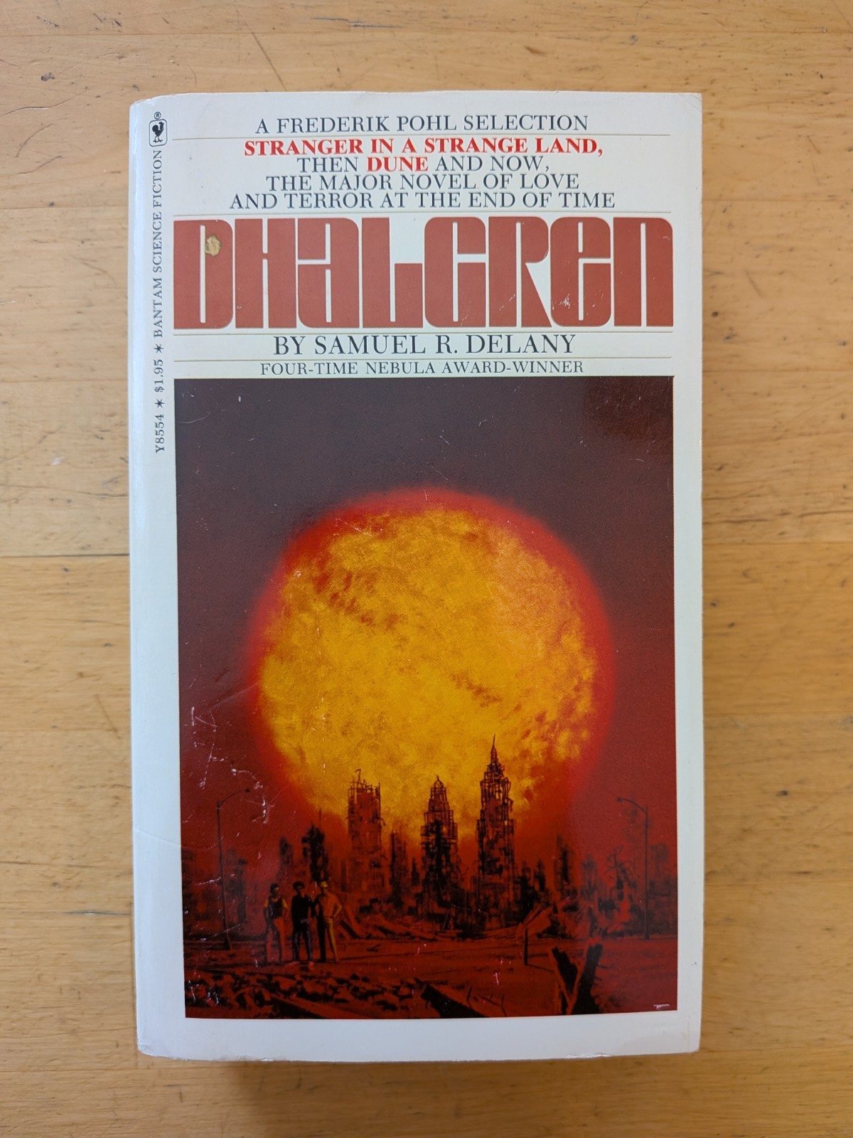 DHALGREN – Samuel R. Delaney (1975 Bantam MM PB) Vintage Sci Fi 7th Print