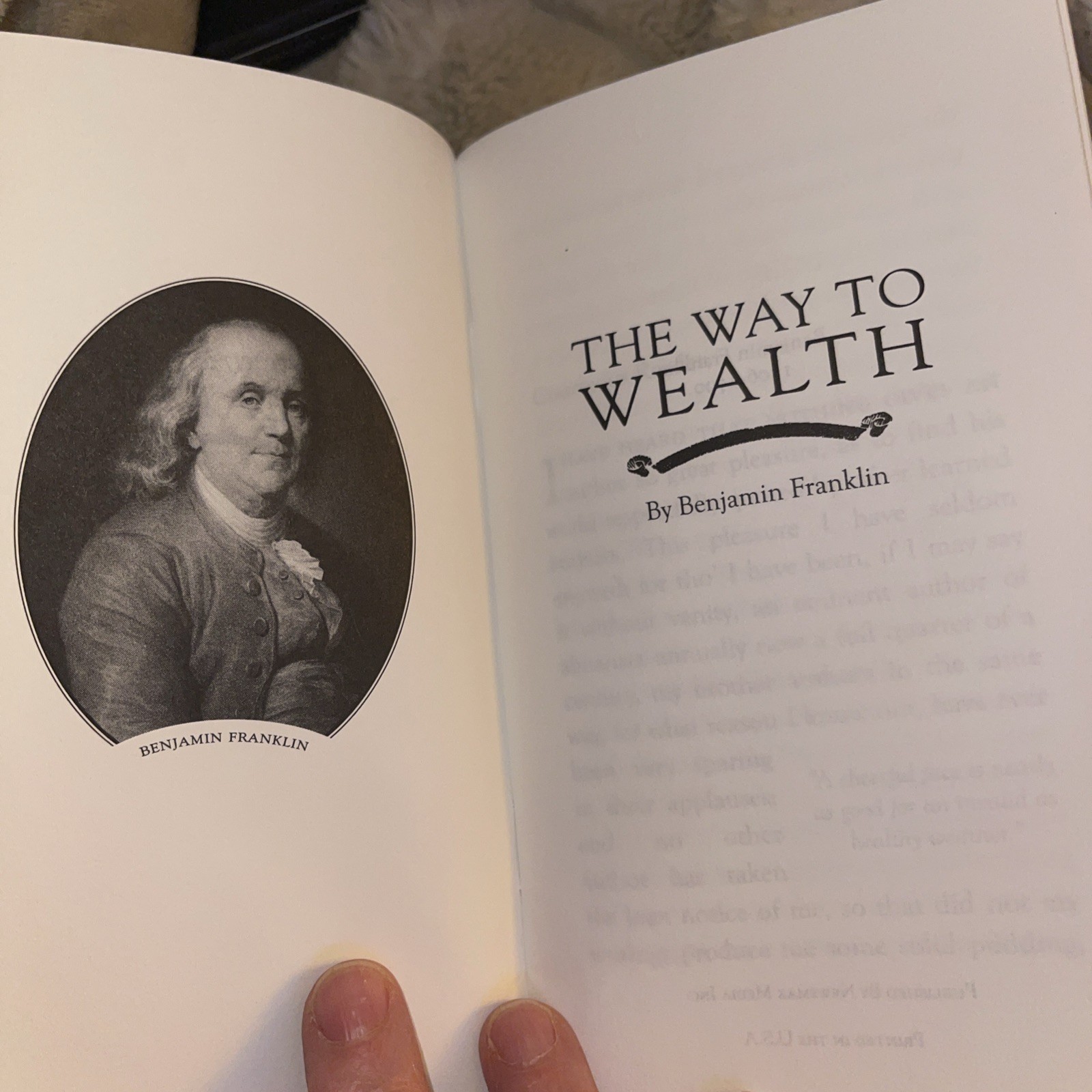 The Way To Wealth by Benjamin Franklin