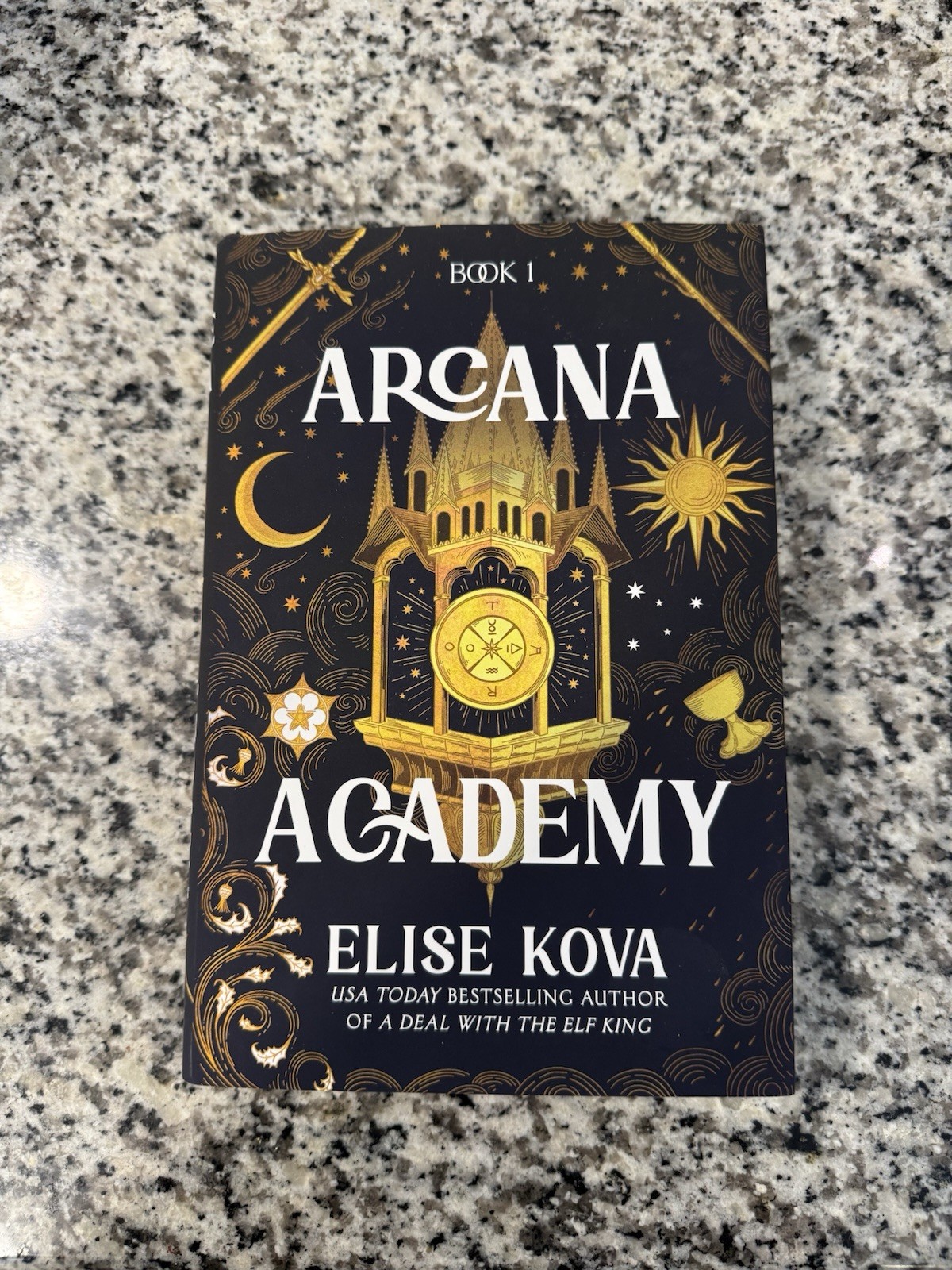 Arcana Academy Book 1 Hardcover Novel by Elise Kova (2025) Dust Jacket