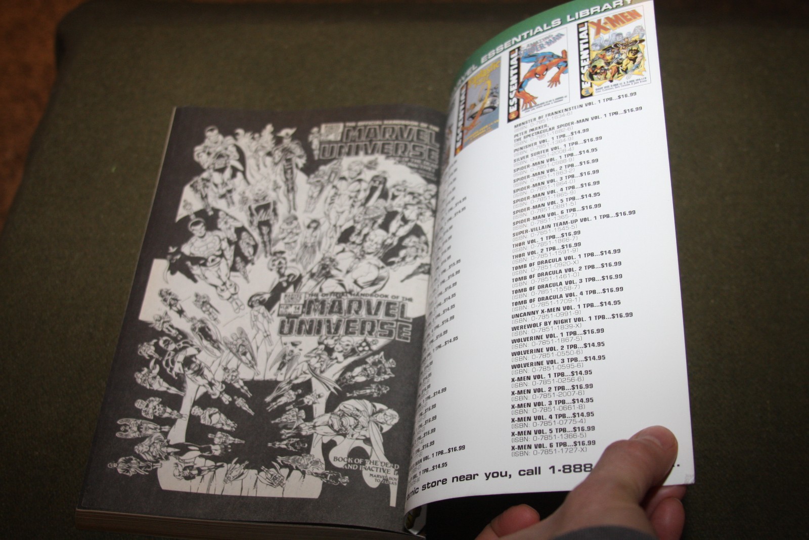Essential Official Handbook of the Marvel Universe Vol. 1 2006 TPB 1st Print