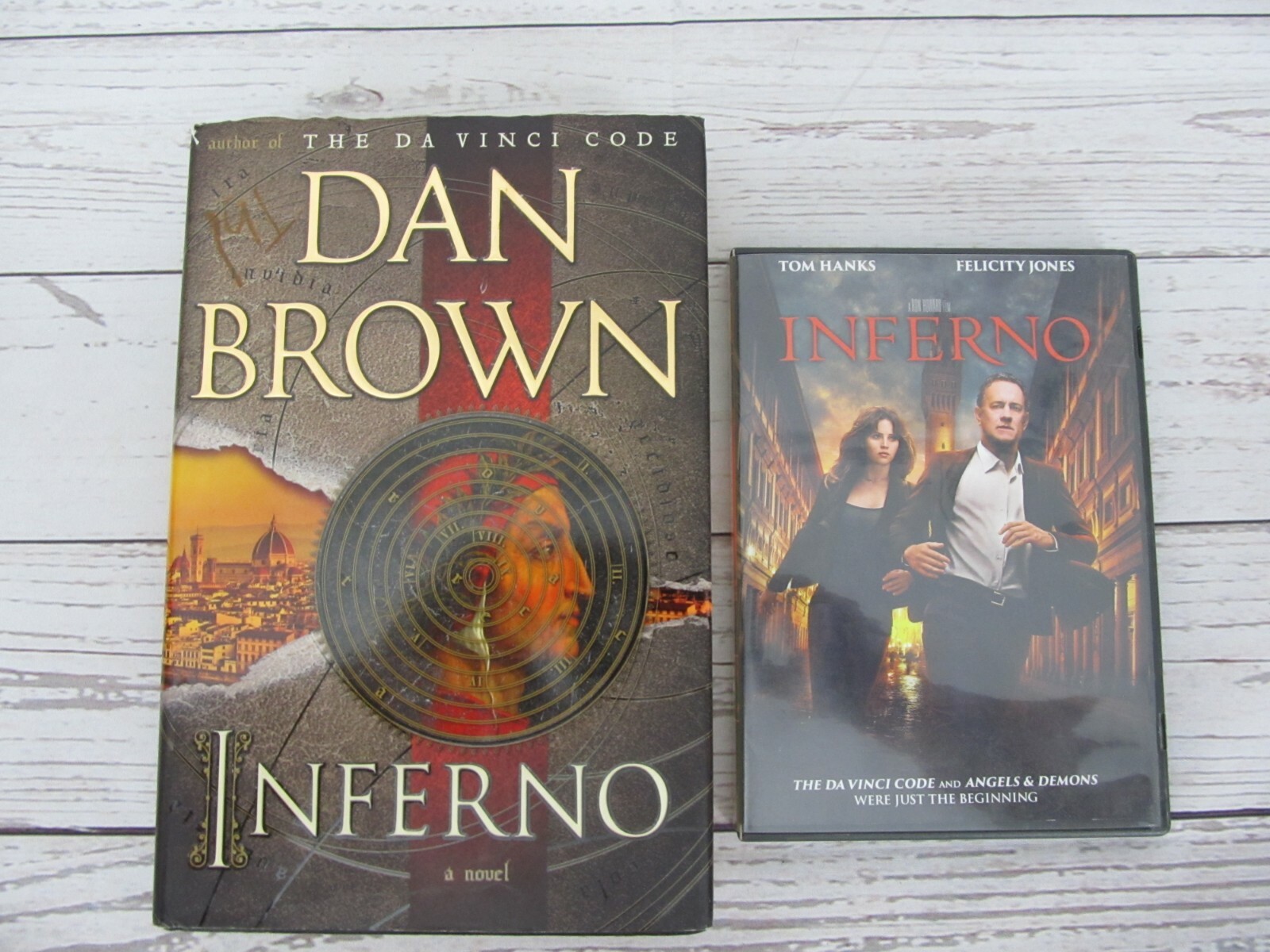 Dan Brown Robert Langdon Series Lot 4 Books Da Vinci Code Hardcover With DVD’s