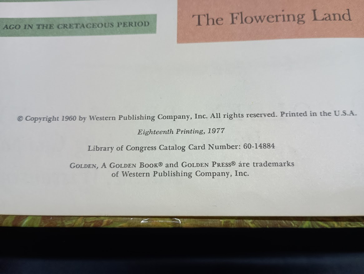 Dinosaurs and Other Prehistoric Reptiles – Giant Golden Book 1977 Print VTG