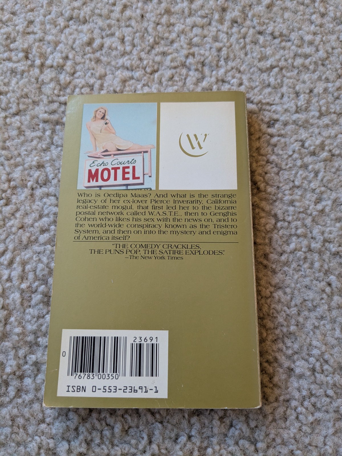 The Crying of Lot 49 by Thomas Pynchon : Vintage PB, Bantom Windstone Edit 1982