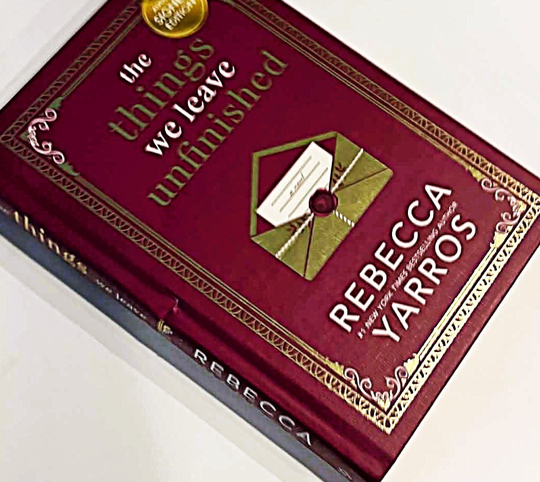 The Things We Leave Unfinished Rebecca Yarros SIGNED True 1st Edition Hardcover