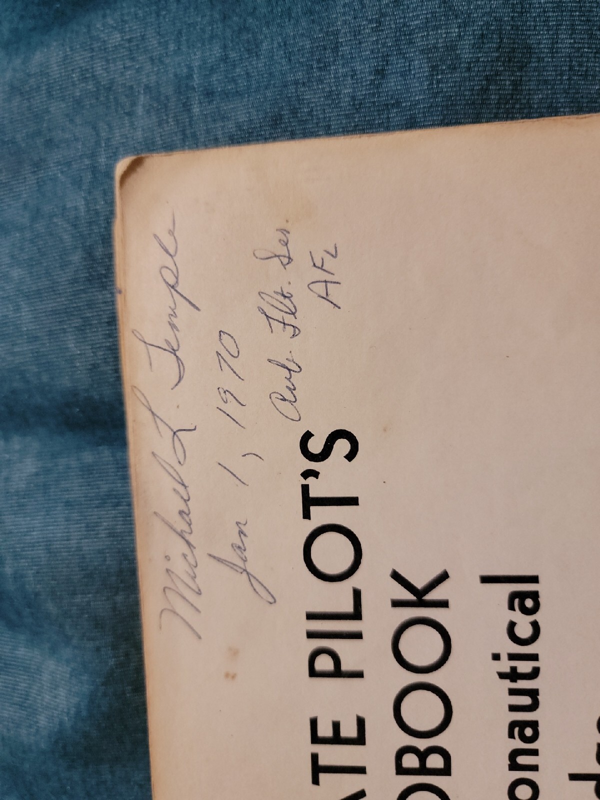 1965 Private Pilots Handbook AC 61-23 Aeronautical Knowledge 174 Pages Pre-owned