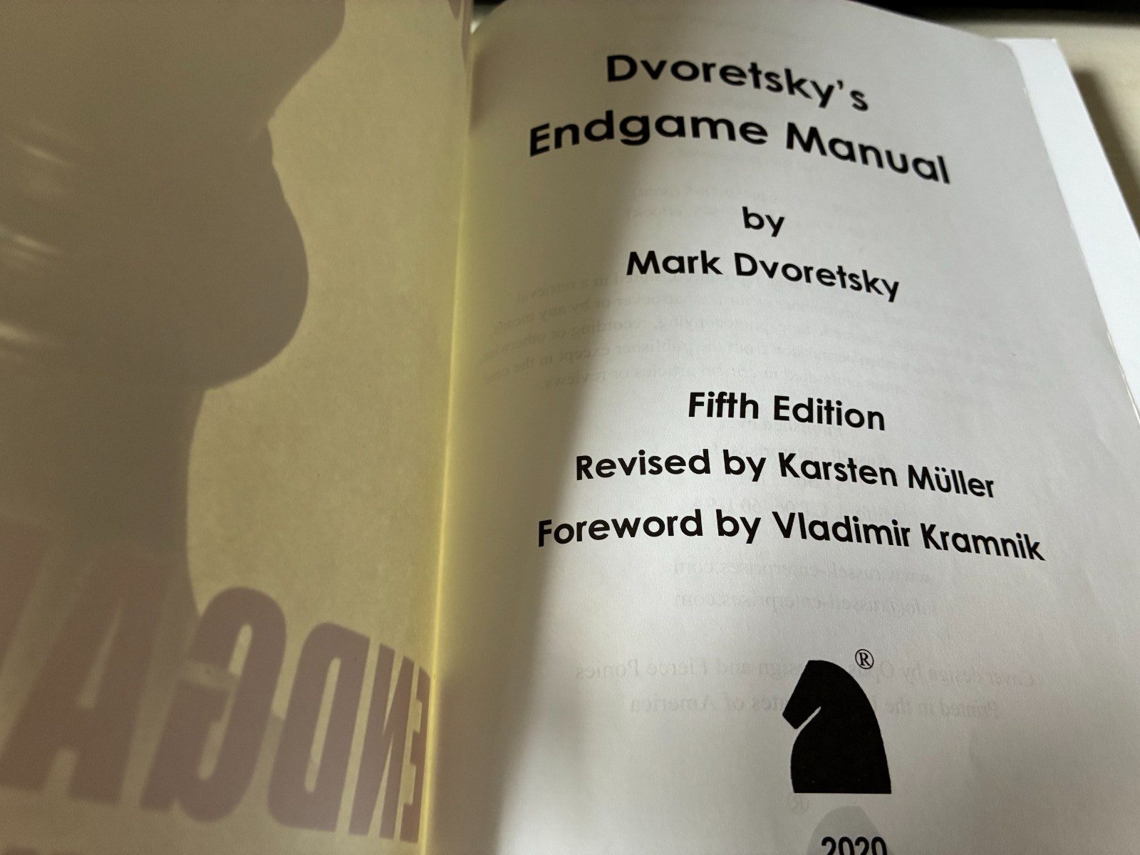 Dvoretsky’s Endgame Manual – 5th Edition – Mark Dvoretsky 2020 Paperback