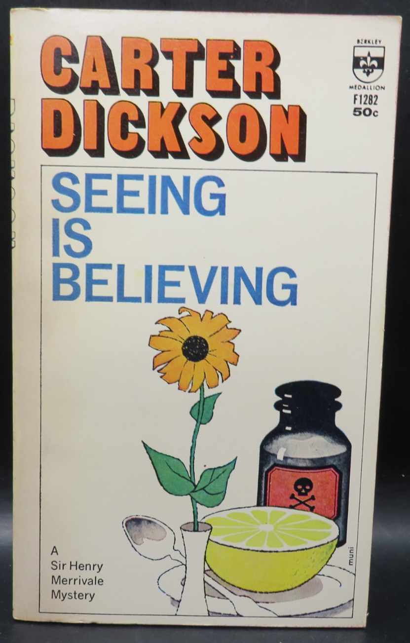 Lot of 5 Carter Dickson Vintage paperbacks Read Description