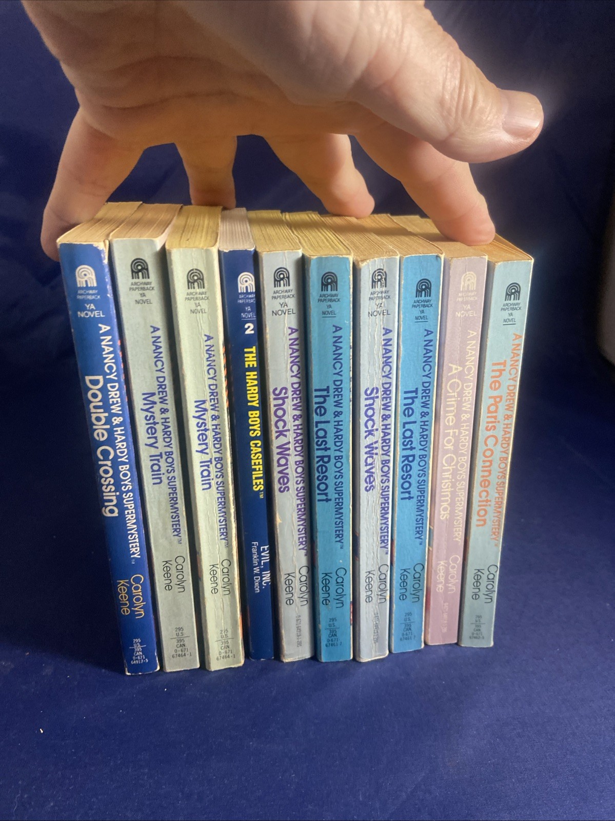 Lot 10 Nancy Drew and Hardy Boys Super Mystery PB books 1990s Carolyn Keene