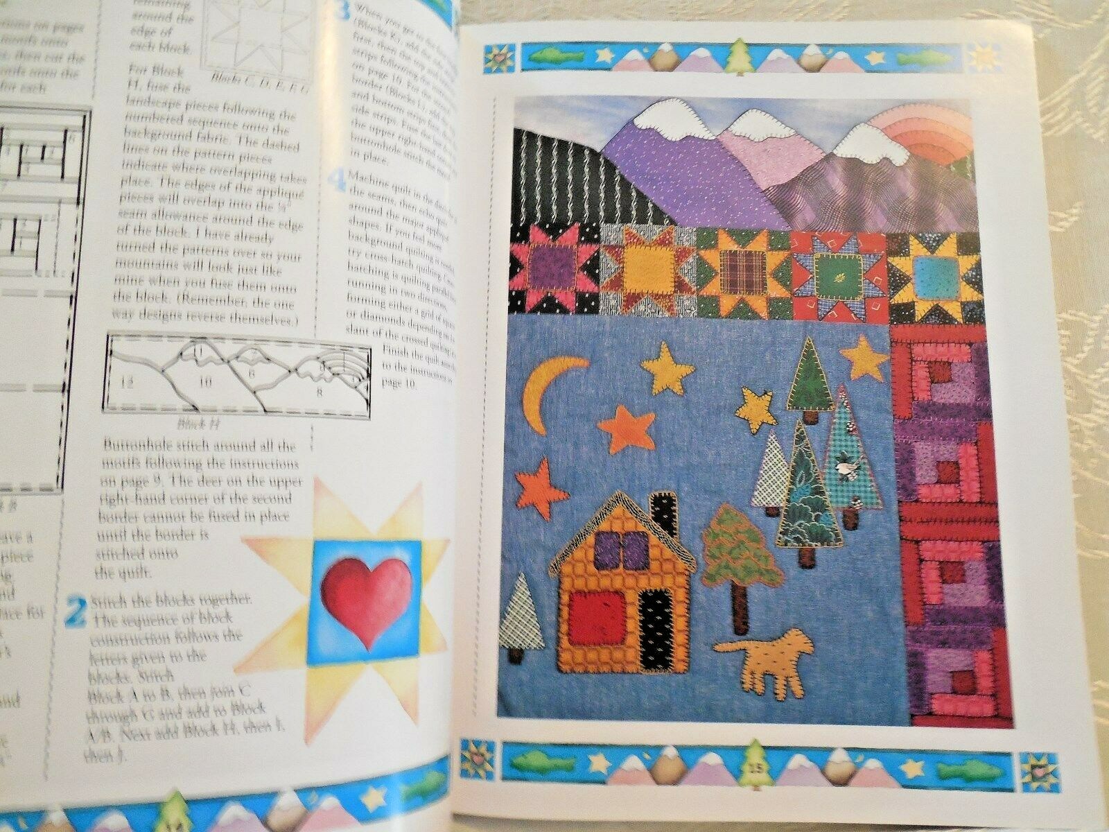 NEW! Buttonhole Stitch Applique by Jean Wells w Templates/Patterns