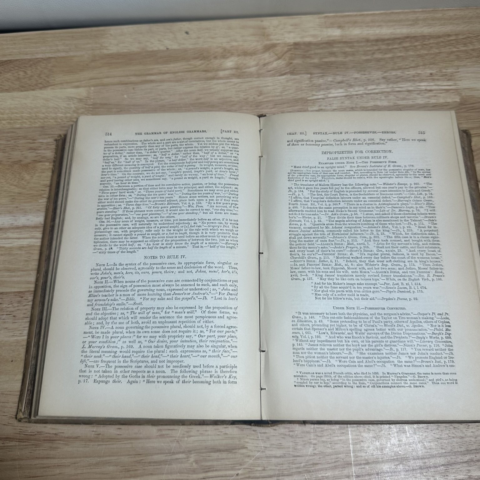 Grammar of English Grammars Goold Brown 1875 10th Ed English Language