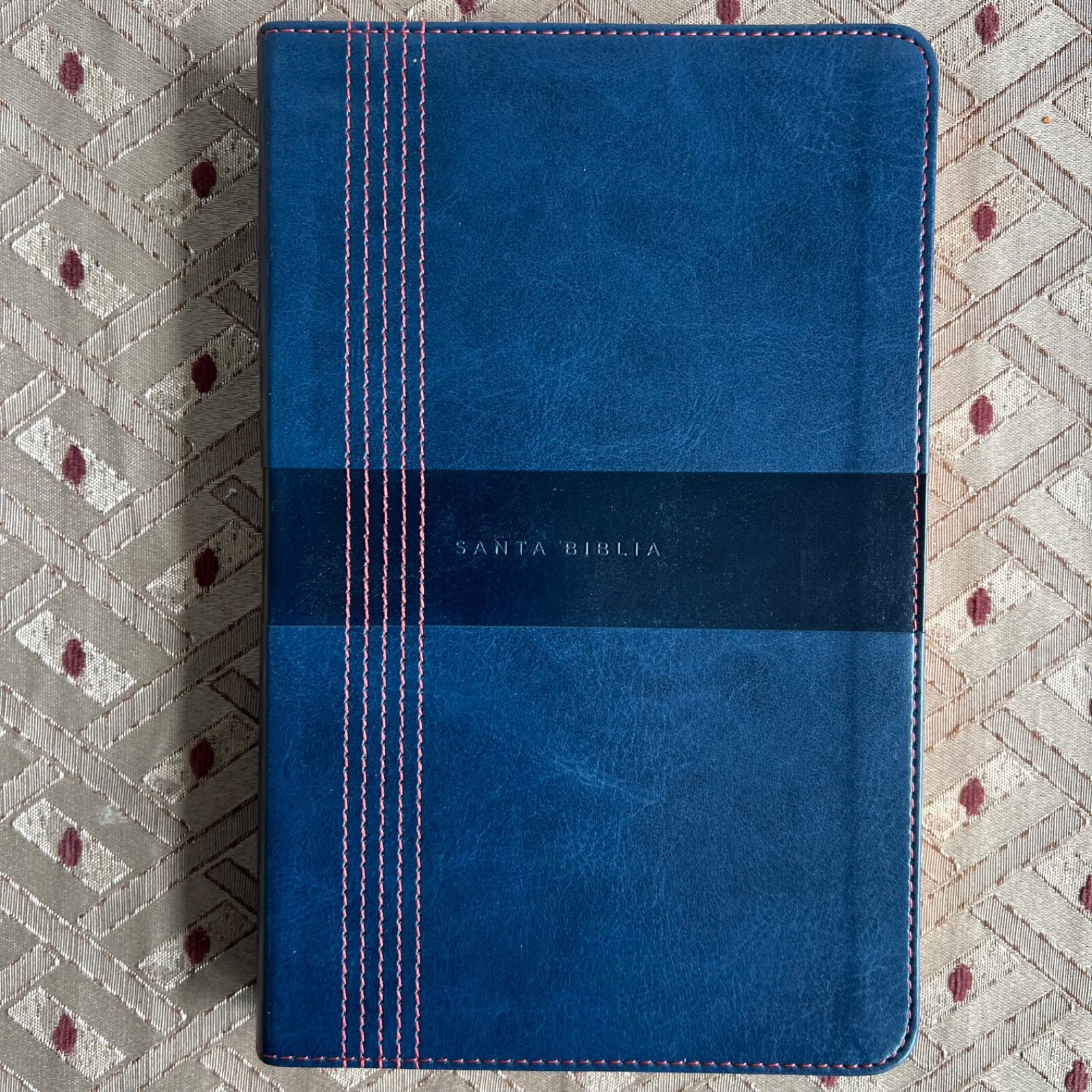NBLA Biblia Ultrafina Letra Grande Tamaño Manual Leather Azul – NEW Nueva