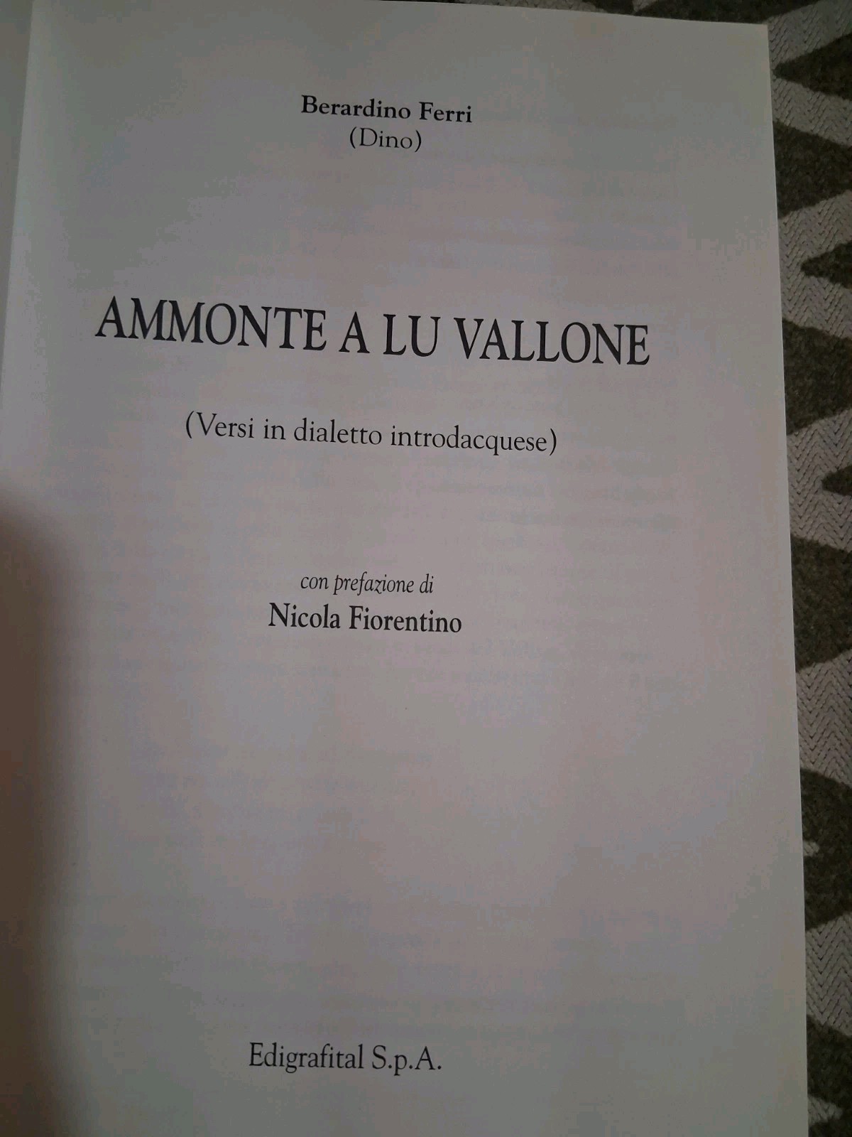 Lot Of 5 Italian Language Paperbacks Berardino Ferri Poem Books