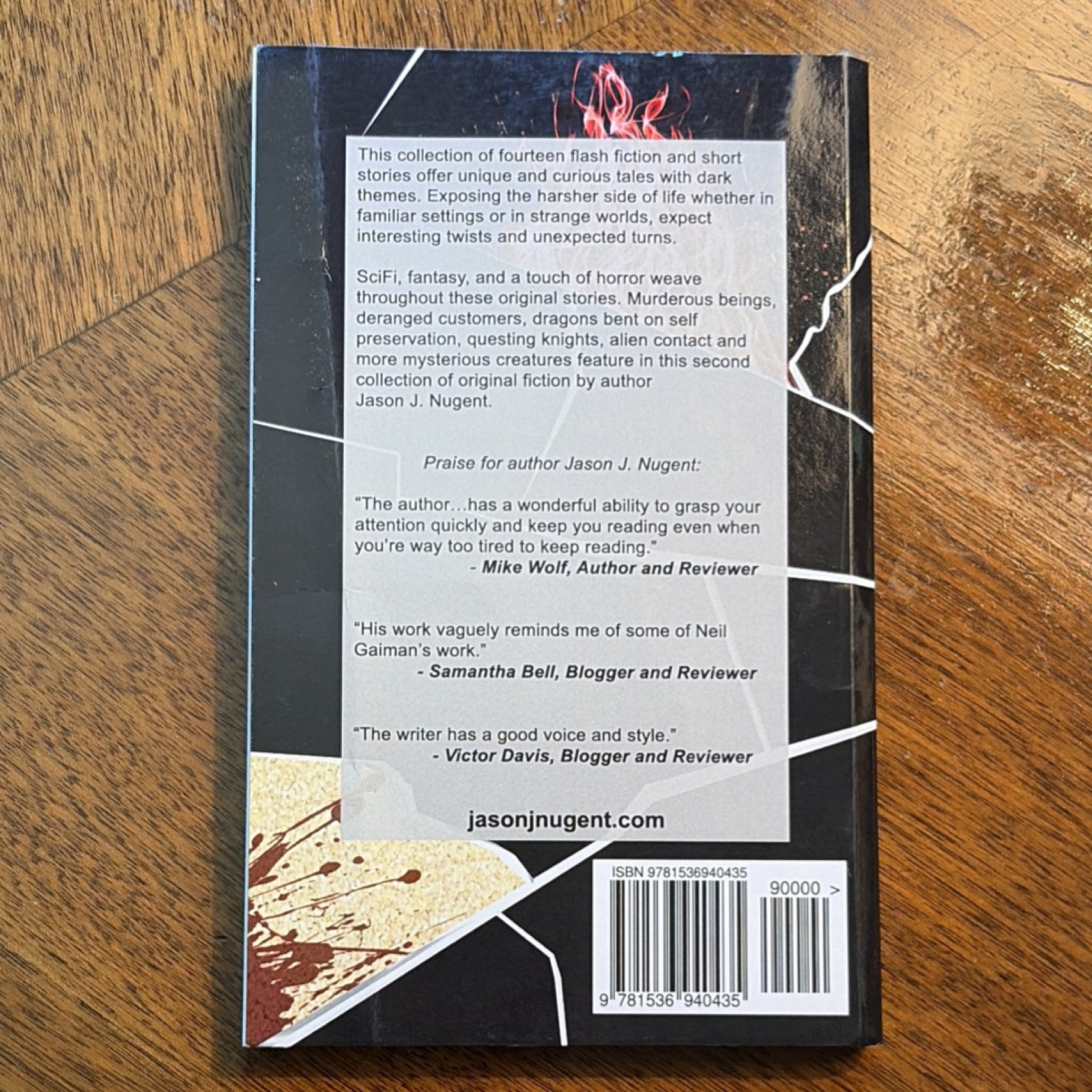Jason J. Nugent Moments of Darkness Trade Paperback 2016 Horror Fantasy Sci-Fi