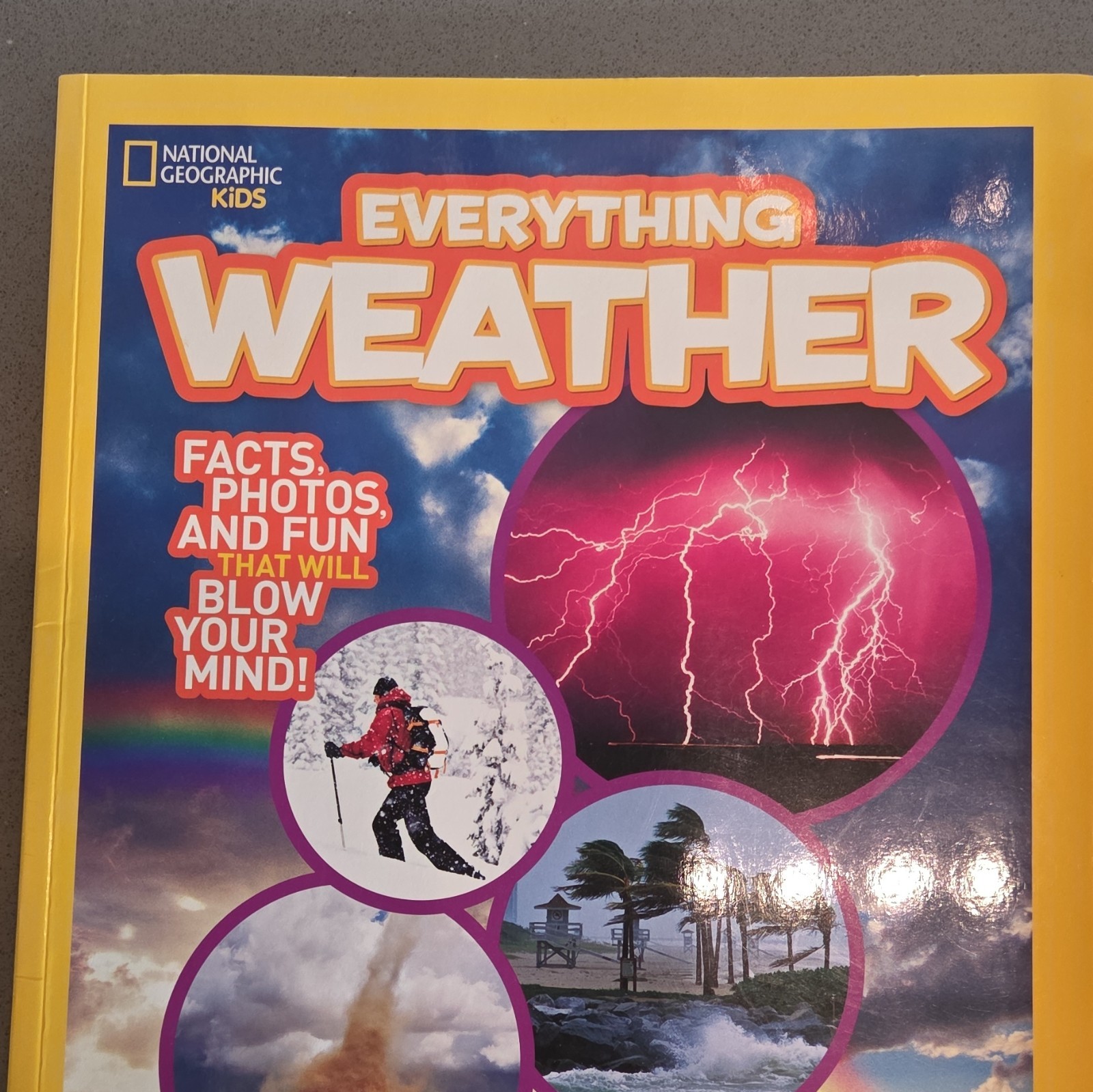 Set of 3 National Geographic Kids Everything Weather, Rocks and Space Books