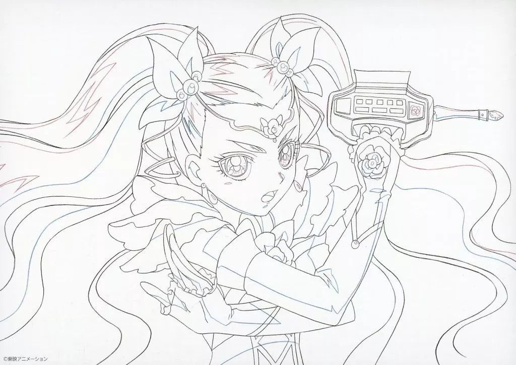 Yes PreCure 5GoGo Milky Rose Illustration Board from Japan 11.7×8.3 in