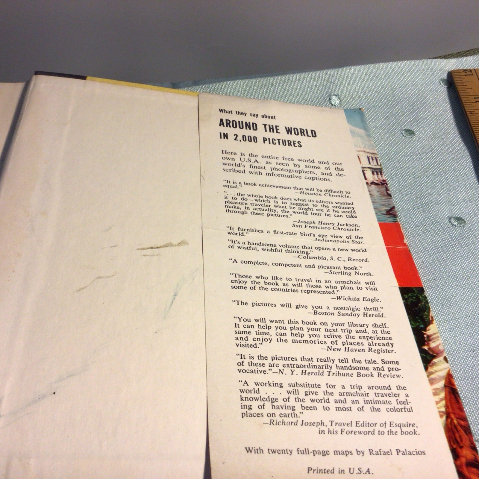 Around The World In 2000 Pictures 1956 Doubleday Hardcover 768 Pages