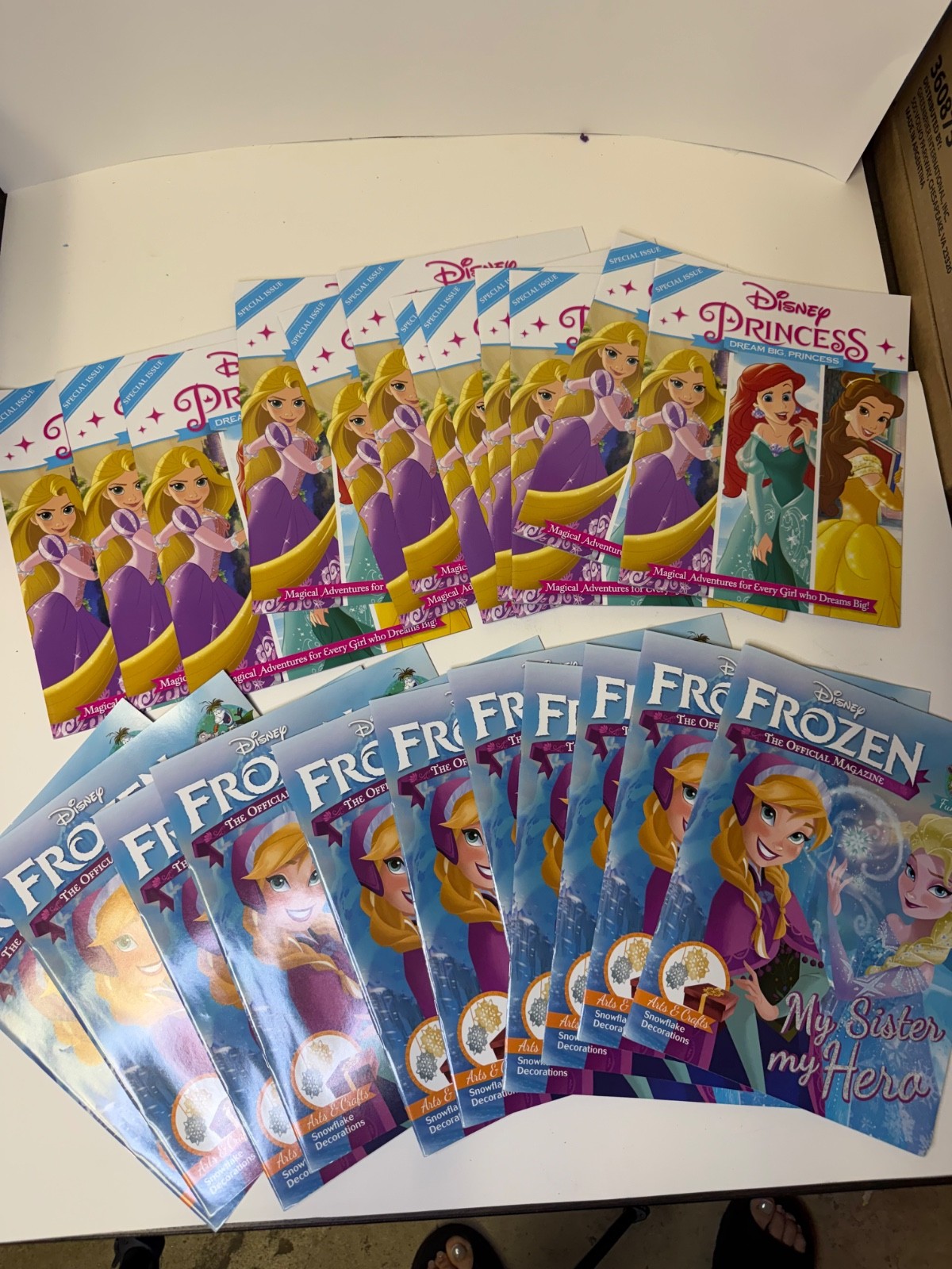 Disney Frozen & Disney Princess Magazine Lot Bundle – Children’s Activity Books