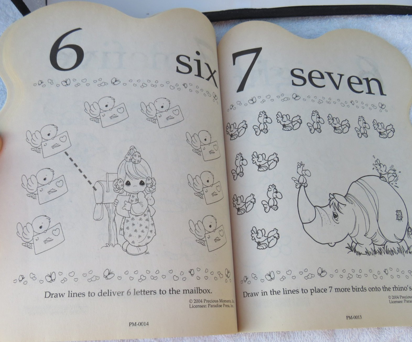 Precious Moments Learn and Coloring Book Workbook 2004 Complete, new, blank
