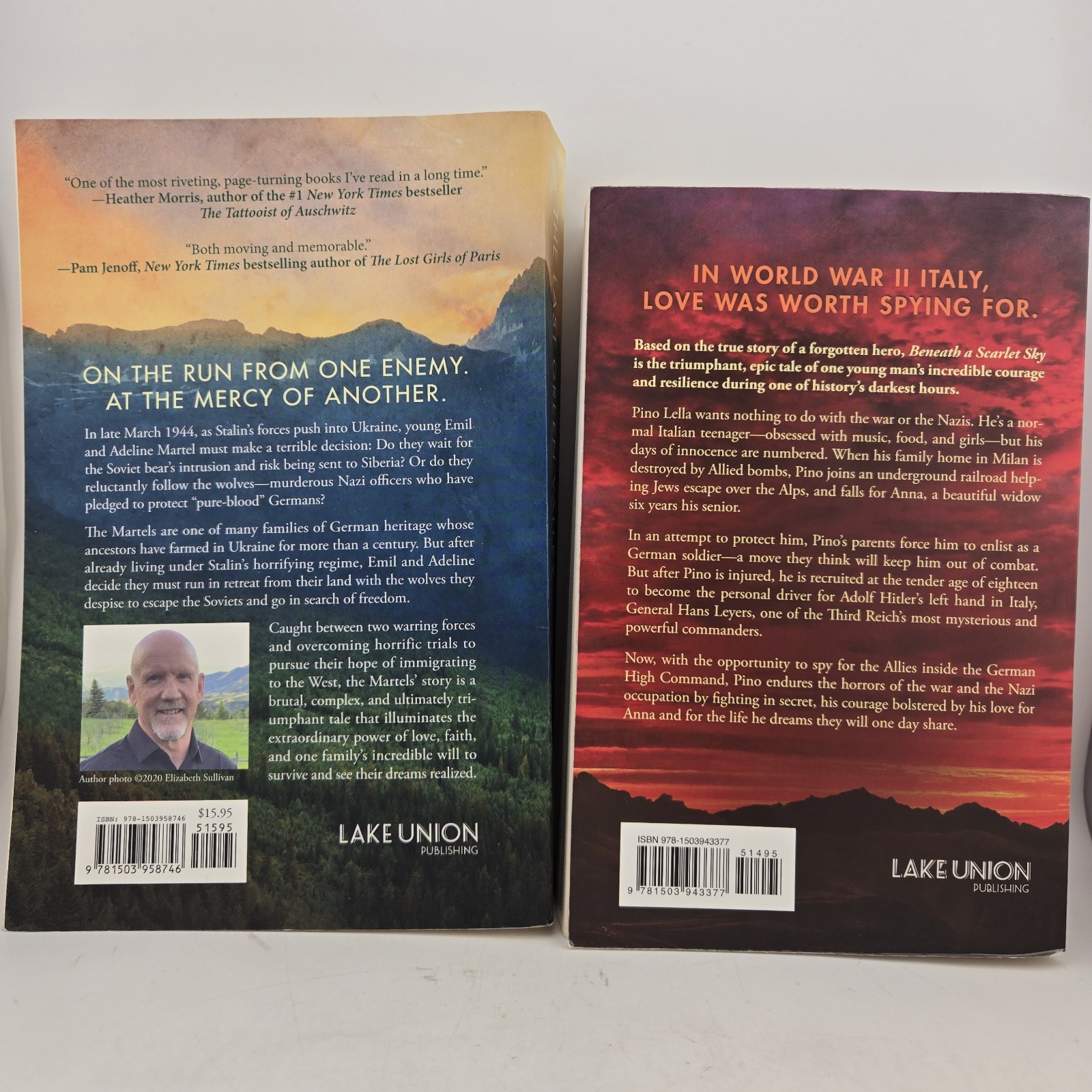 Lot of 2 Paperback Novels – Mark Sullivan Historical Fiction 2000s