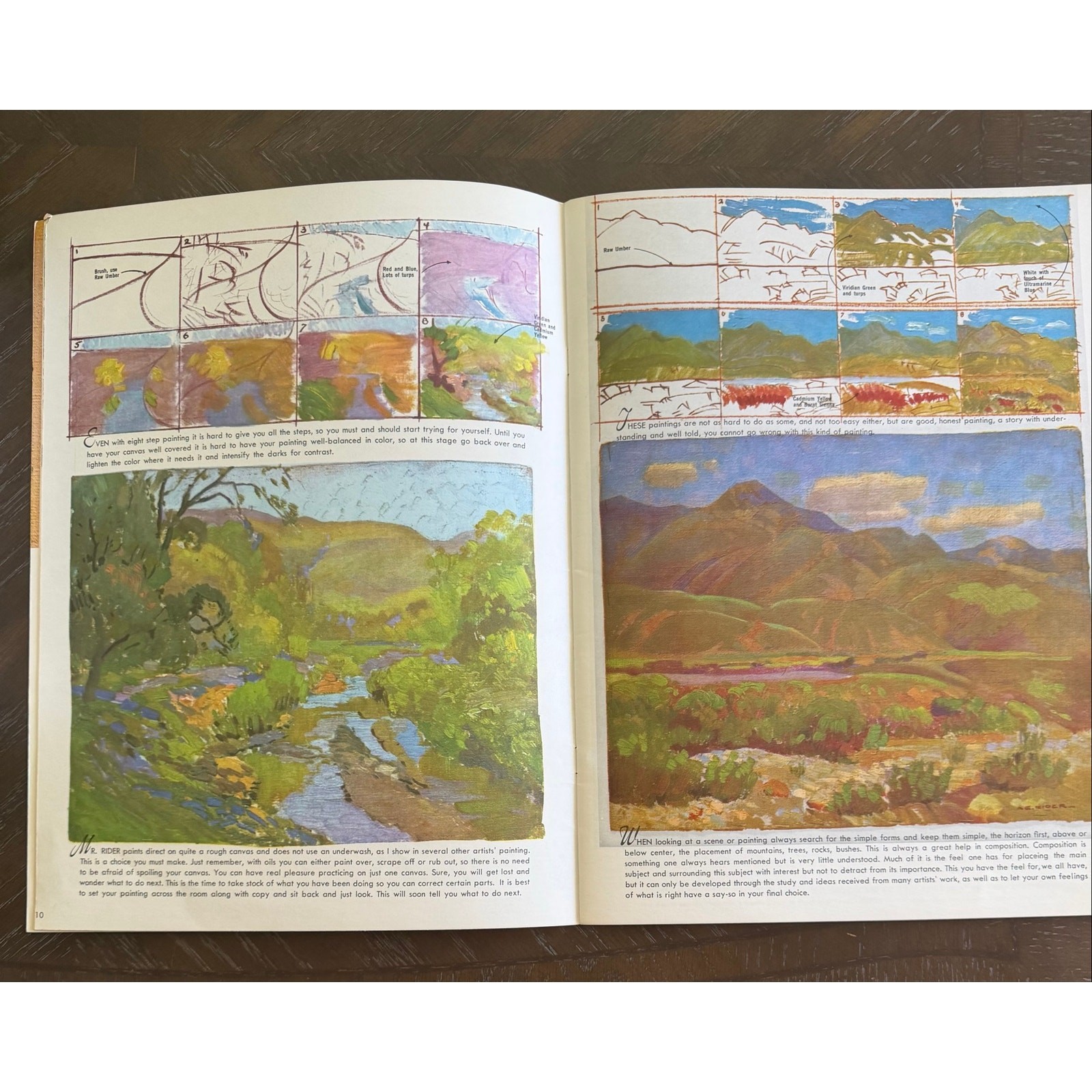 Vintage 1965 Walter Foster Oil Painting Book No 4 New Edition Art Instruction