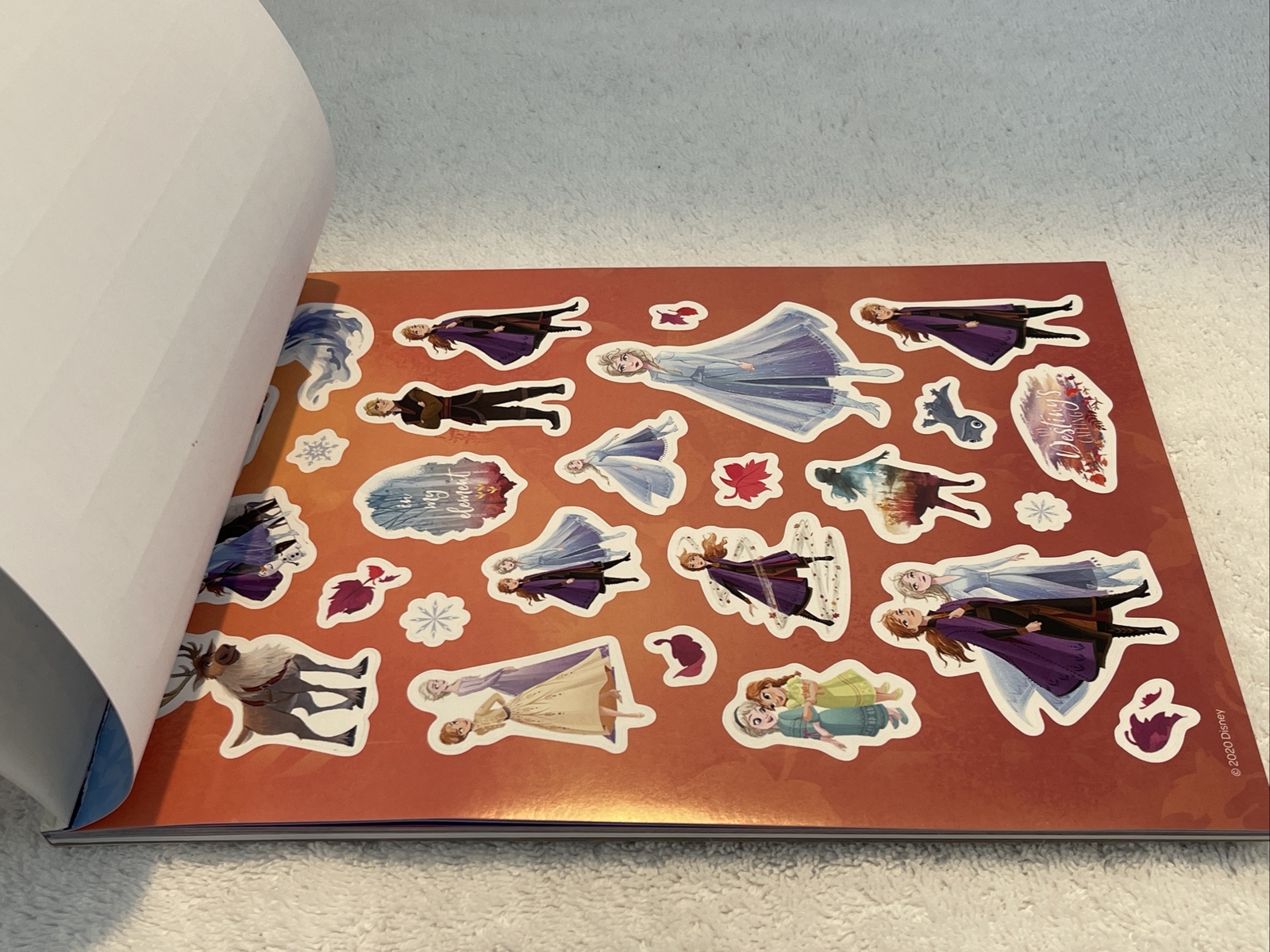 Disney Frozen II Create-A-Scene Sticker Activity Pad To Color