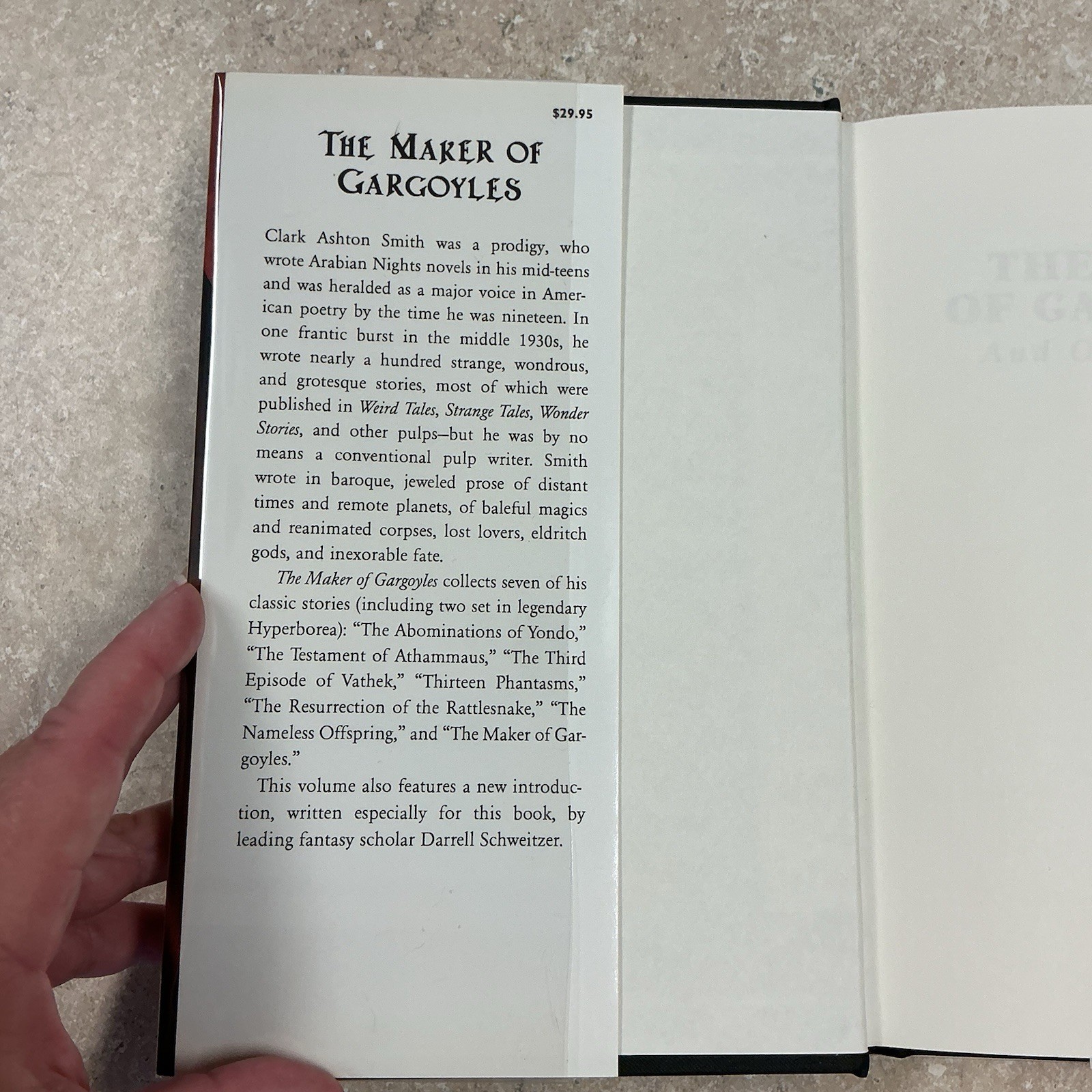 The Maker Of Gargoyles And Other Stories HB 2004 Clark Ashton Smith Horror Fanta