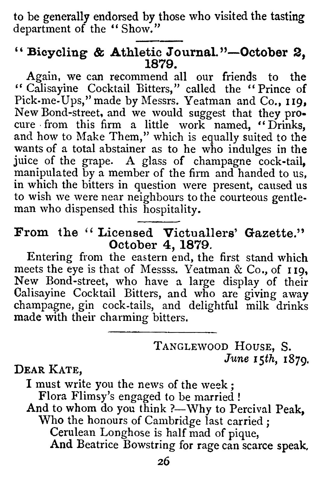 Drinks And How To Make Them „1880“ 32 Pages