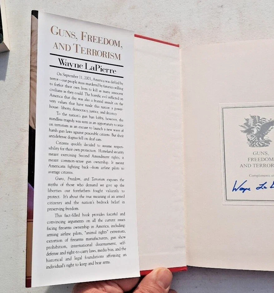 Guns, Freedom, Terrorism Wayne LaPierre 2003 Signed 2nd Amendment WND Books