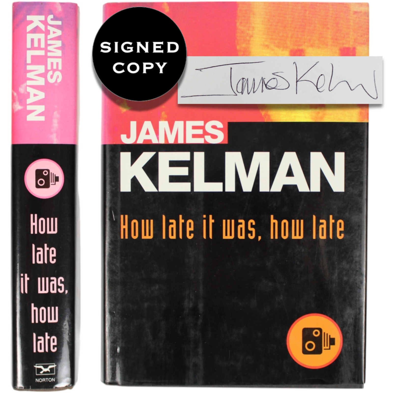 James Kelman SIGNED How Late It Was How Late First US Edition Booker Prize HCDJ