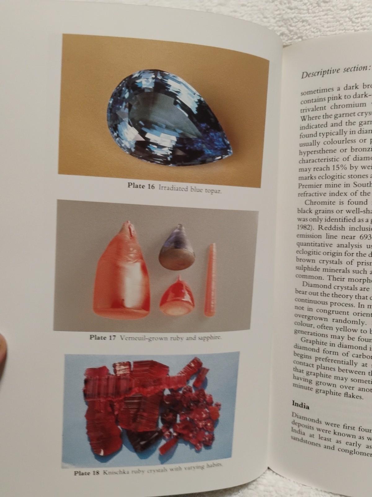 Gemstones By Michael O’Donoghue 1988 HC Illustrated Color Plates Precious Stones