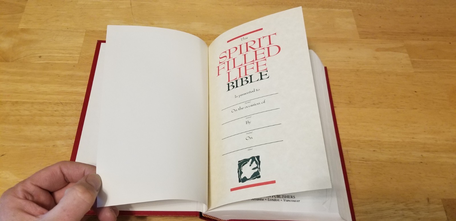 KJV- Spirit-Filled Life Bible, 1995 Hardcover, Red Letter Edition, Nelson 1352
