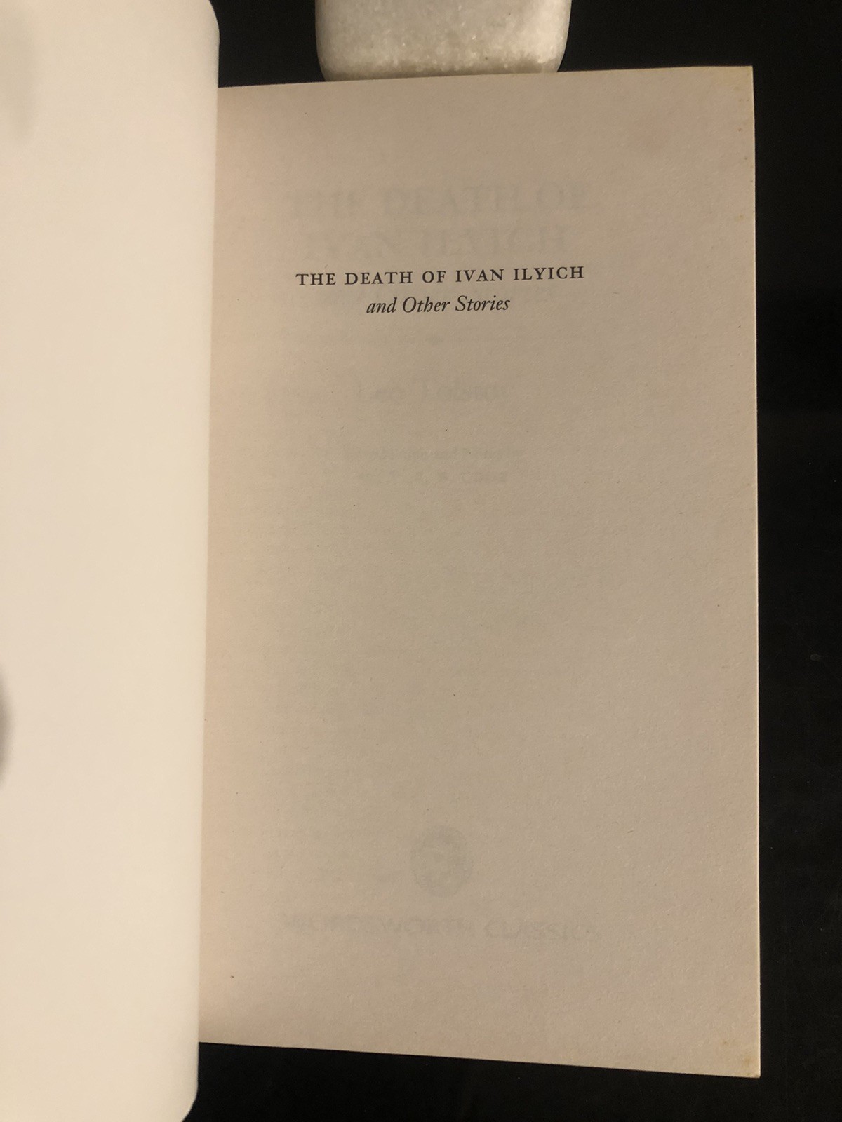 Leo Tolstoy The Death Of Ivan Ilyich & Other Stories Wordsworth Classics UK 2004